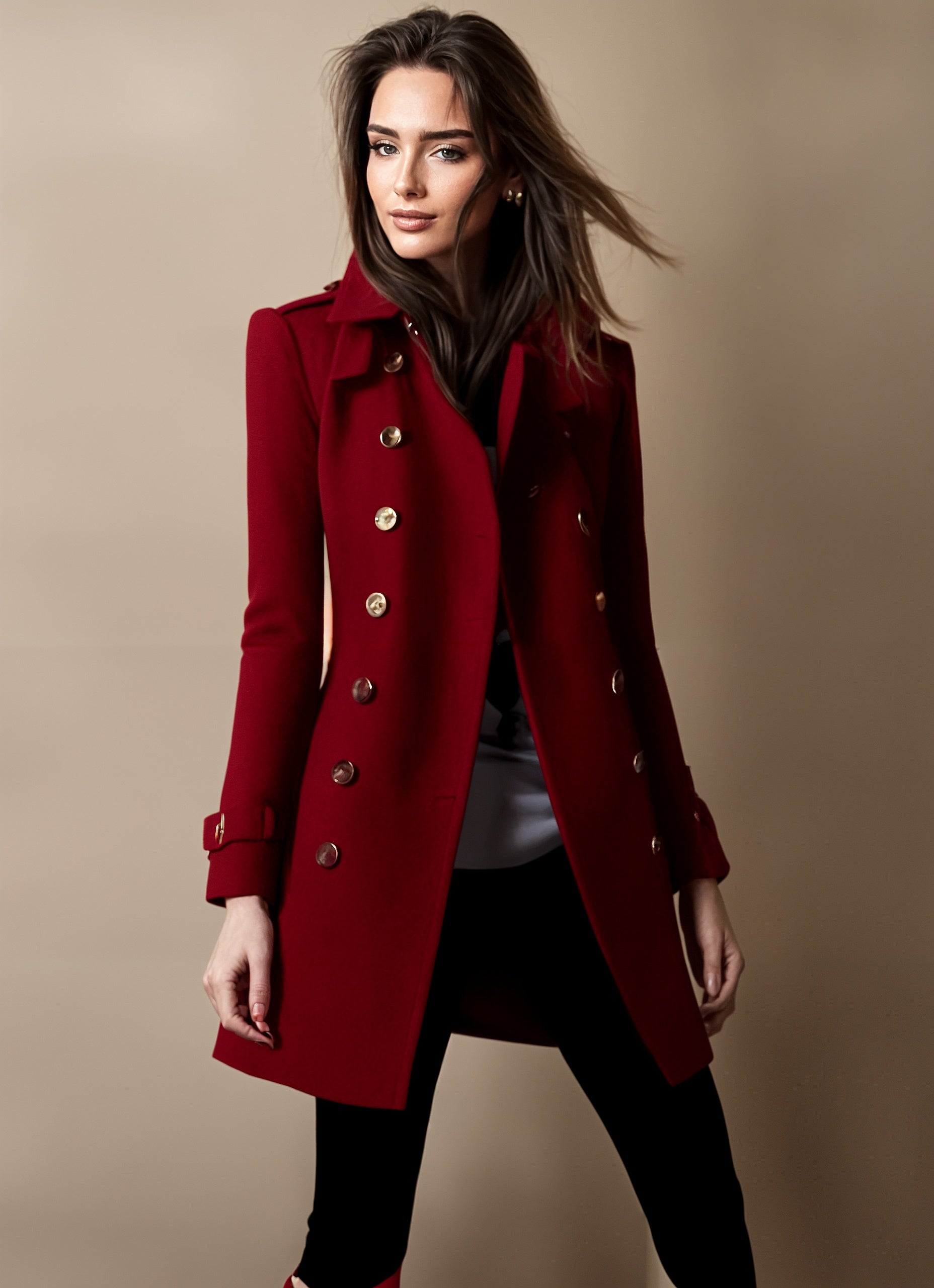 Victoria Button Coat