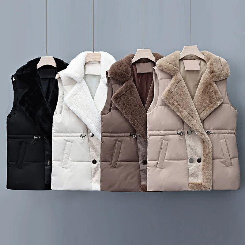 Alpine Shearling Quilted Vest