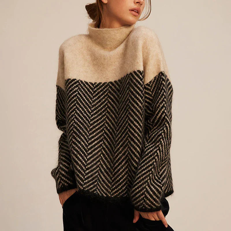 Ilena Twisted Knit Turtleneck