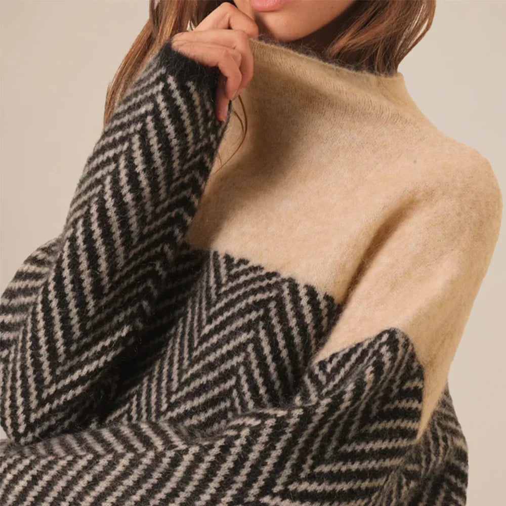 Ilena Twisted Knit Turtleneck