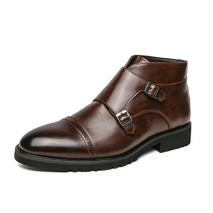 Auren Dual-Buckle Boots