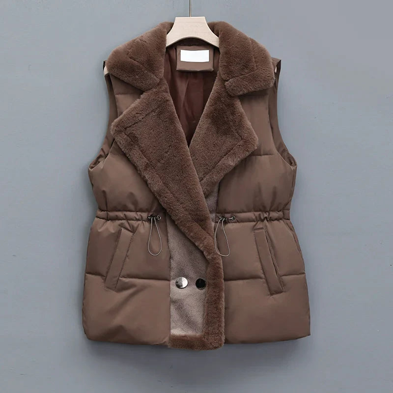 Alpine Shearling Quilted Vest